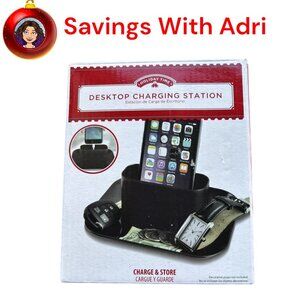 Holiday Time, Smartphone desktop charging station, holder, storage tray bin